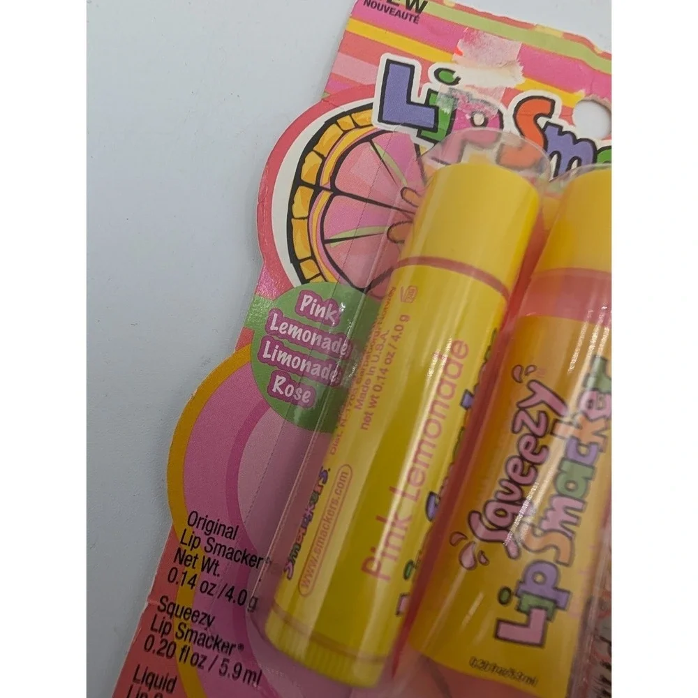 Bonne Bell Lip Smacker Pink Lemonade 3 Pack Sealed Made in USA Vintage